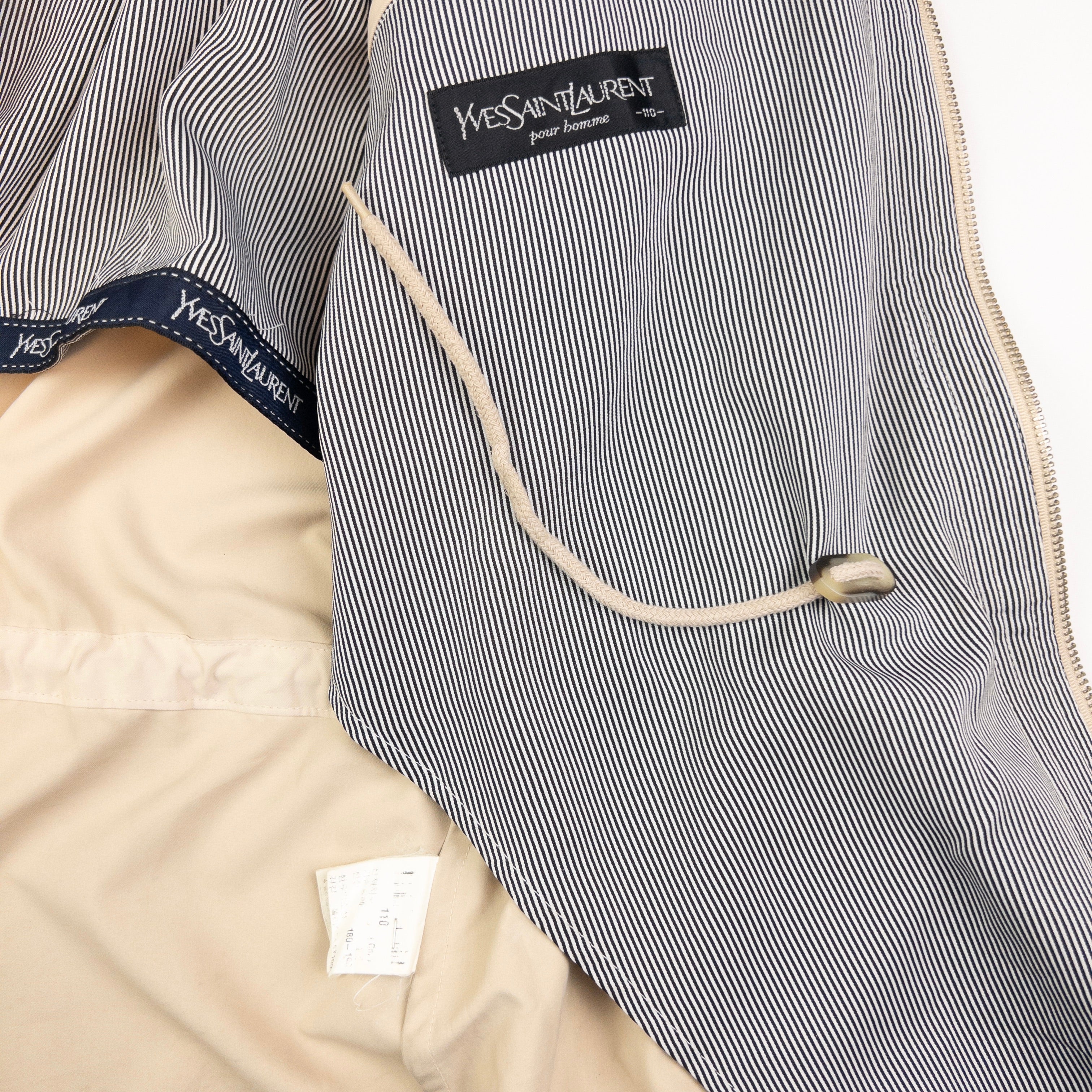 Vintage YSL Yves Saint Laurent Zip Up Jacket Size L