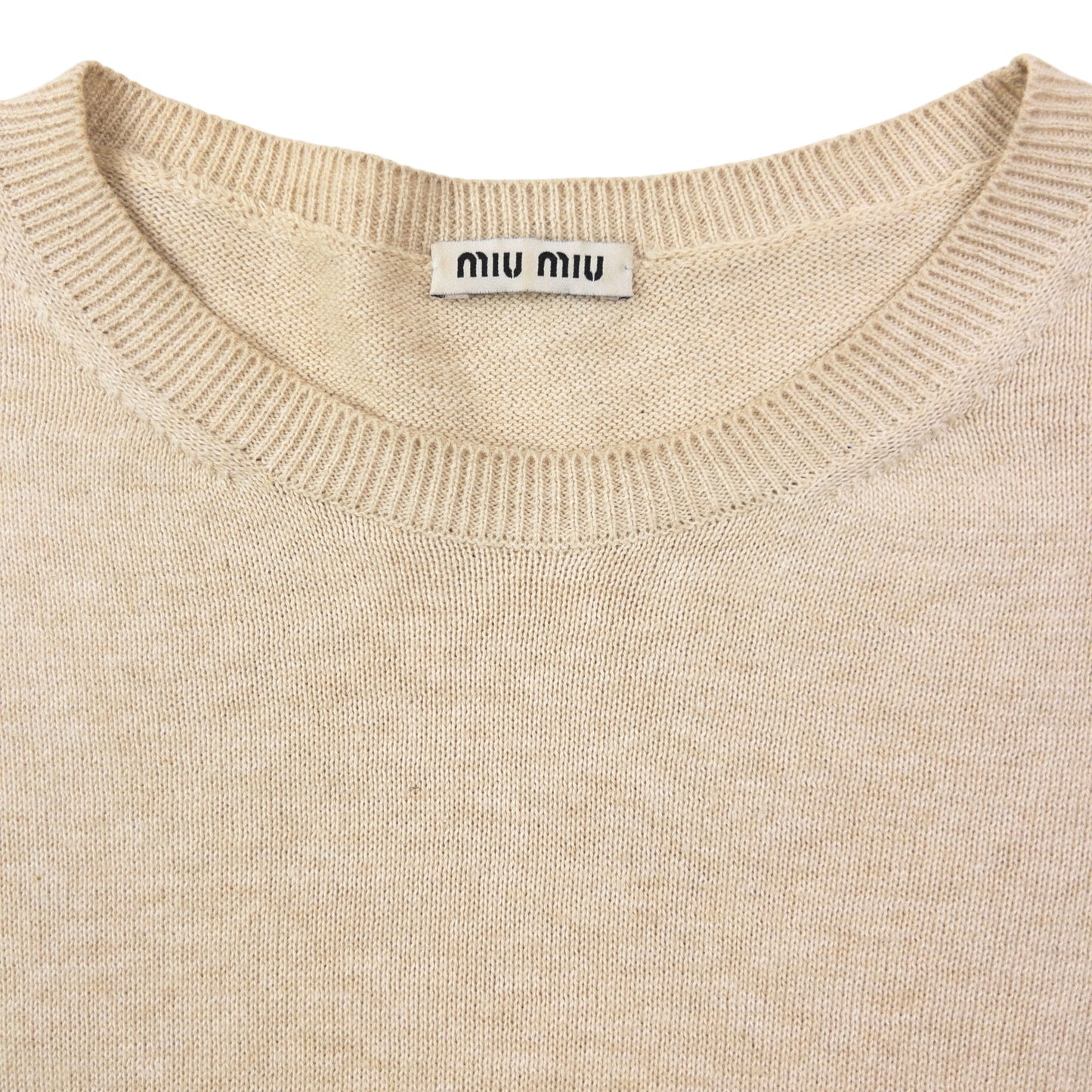Vintage 2010 Miu Miu Frill Trim Cropped Jumper Womens Size M