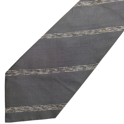 Vintage Issey Miyake Striped Silk Tie