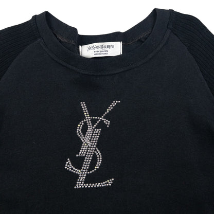 Vintage YSL Yves Saint Laurent Diamonte Long Sleeve T Shirt Womens Size S