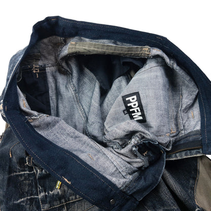 Vintage PPFM Multi Zip Denim Jeans Size W33