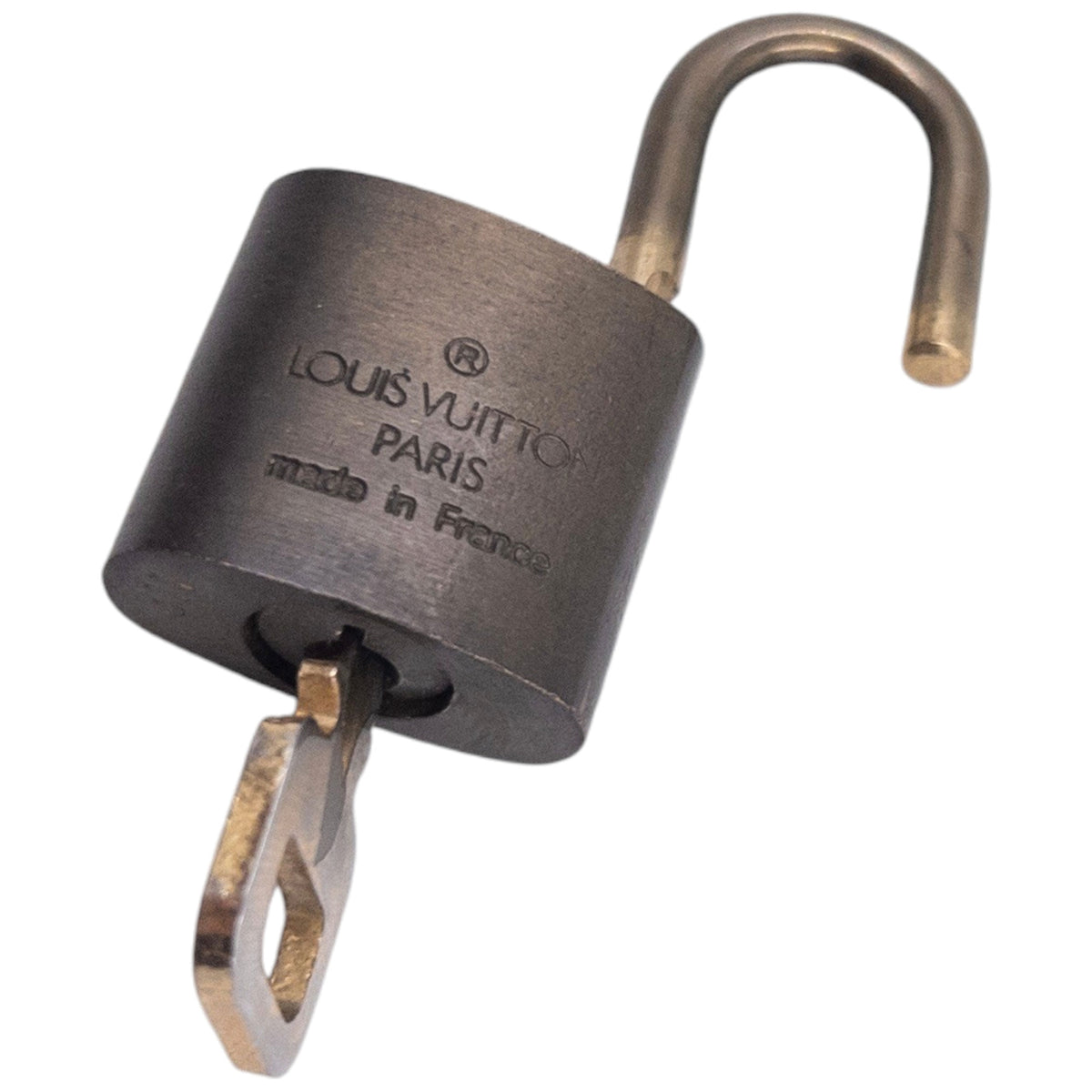 Vintage 2000s Louis Vuitton Embossed Mini Padlock & Key