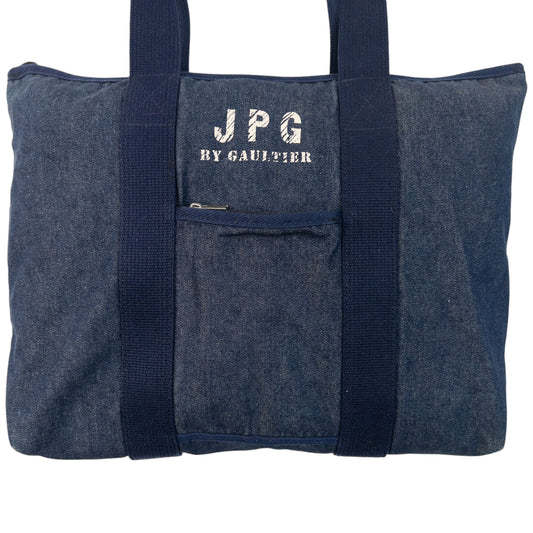 Vintage 2000s Jean Paul Gaultier JPG Denim Shoulder Bag