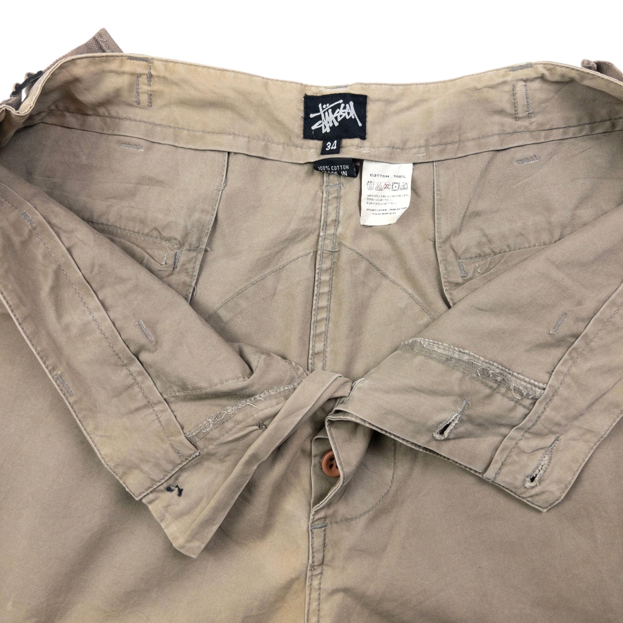 Vintage Stussy Cargo Trousers Size W36