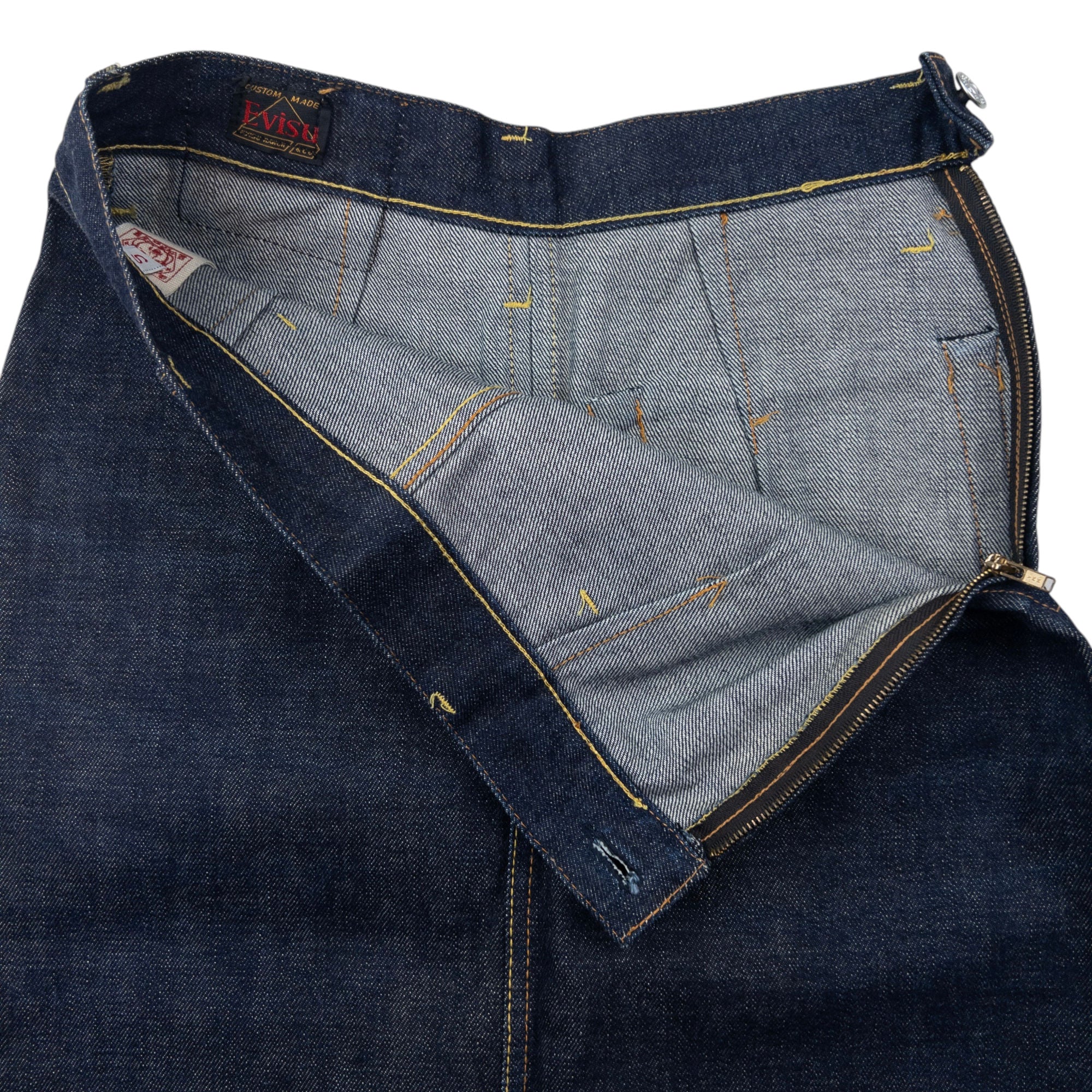 Vintage Evisu Double Gull Japanese Denim Skirt Womens Size W26