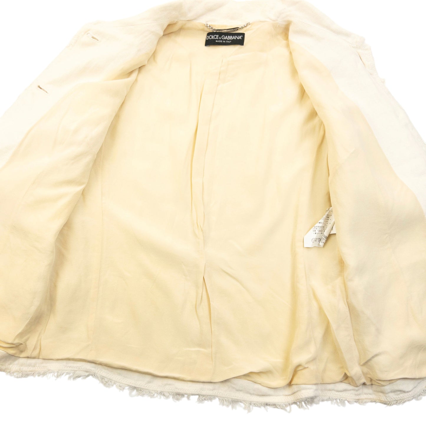 Vintage 2000s Dolce & Gabbana Button Up Linen Jacket Womens Size S