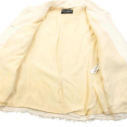 Vintage 2000s Dolce & Gabbana Button Up Linen Jacket Womens Size S
