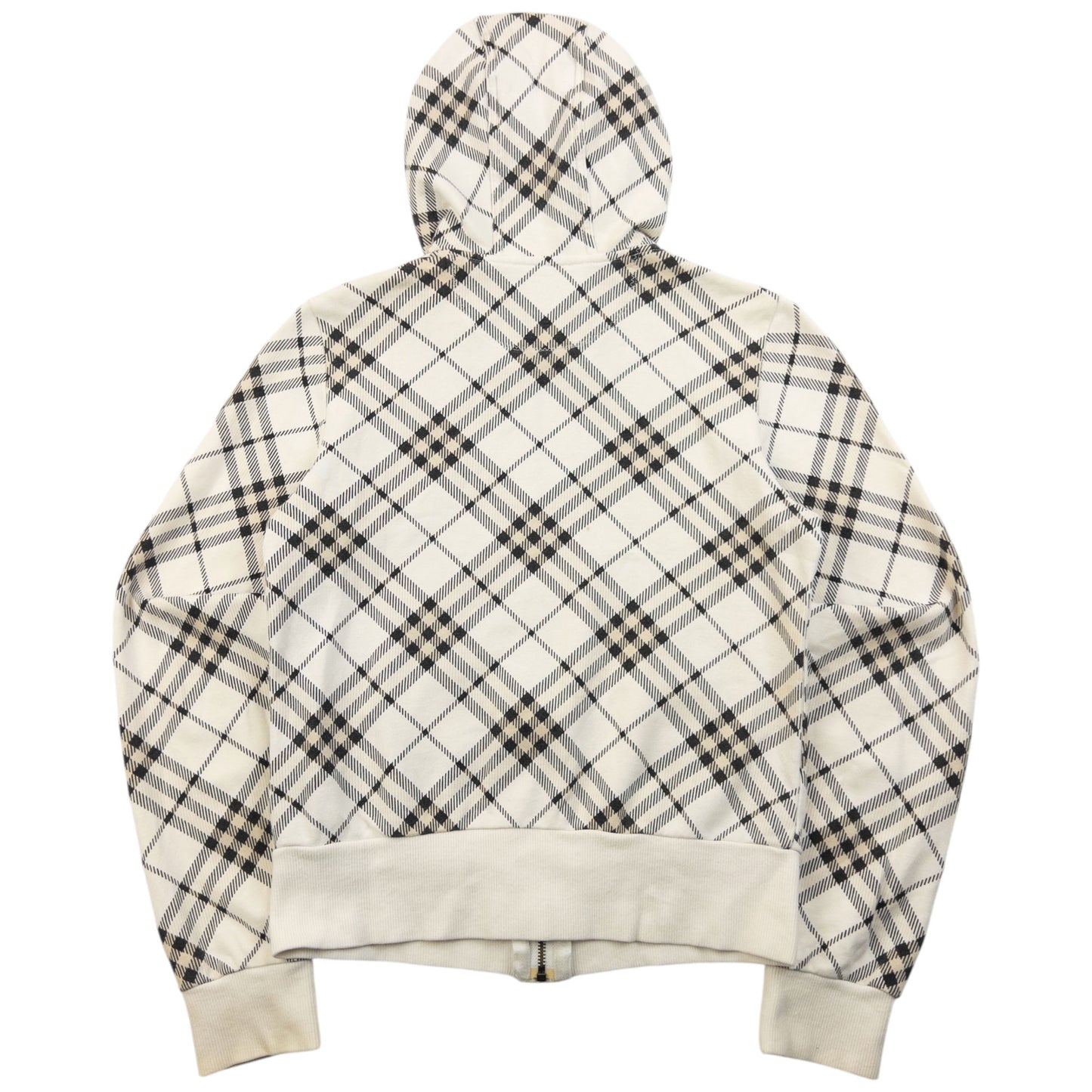 Vintage 2000s Burberry Blue Label Nova Check Zip Up Hoodie Womens Size S