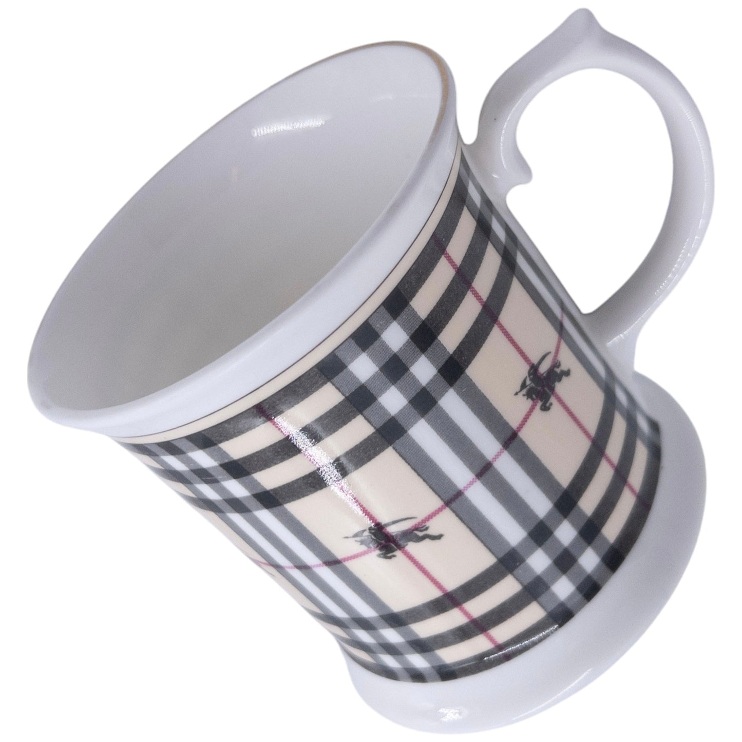Vintage Burberry Nova Check Fine China Mug
