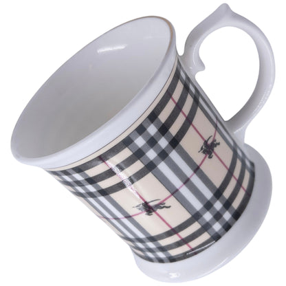 Vintage Burberry Nova Check Fine China Mug