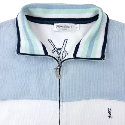 Vintage 2000s YSL Yves Saint Laurent Zip Up Sweatshirt Size XL