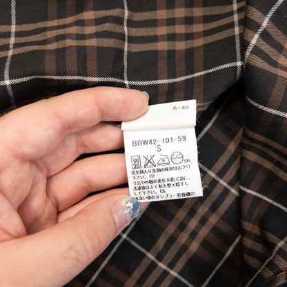 Vintage 2000s Burberry Nova Check Long Sleeve Button Up Shirt in brown, photo 5
