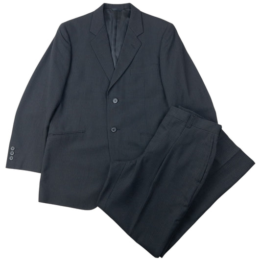 Vintage 90s Yohji Yamamoto D'Urban A.A.R Pinstripe Jacket & Trousers Suit Set Size S