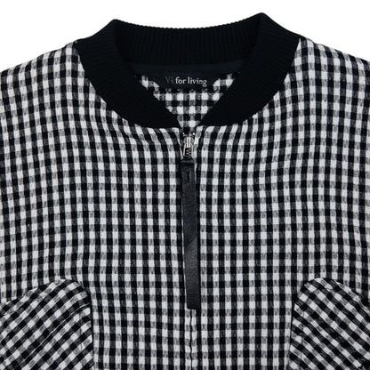 Vintage Yohji Yamamoto Checkered Bomber Jacket Womens Size M