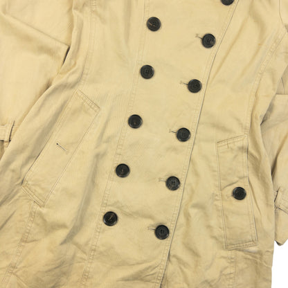 Vintage 2000s Burberry Nova Check Lined Trench Jacket Womens Size S