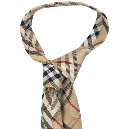 Vintage 2000s Burberry Nova Check Silk Tie