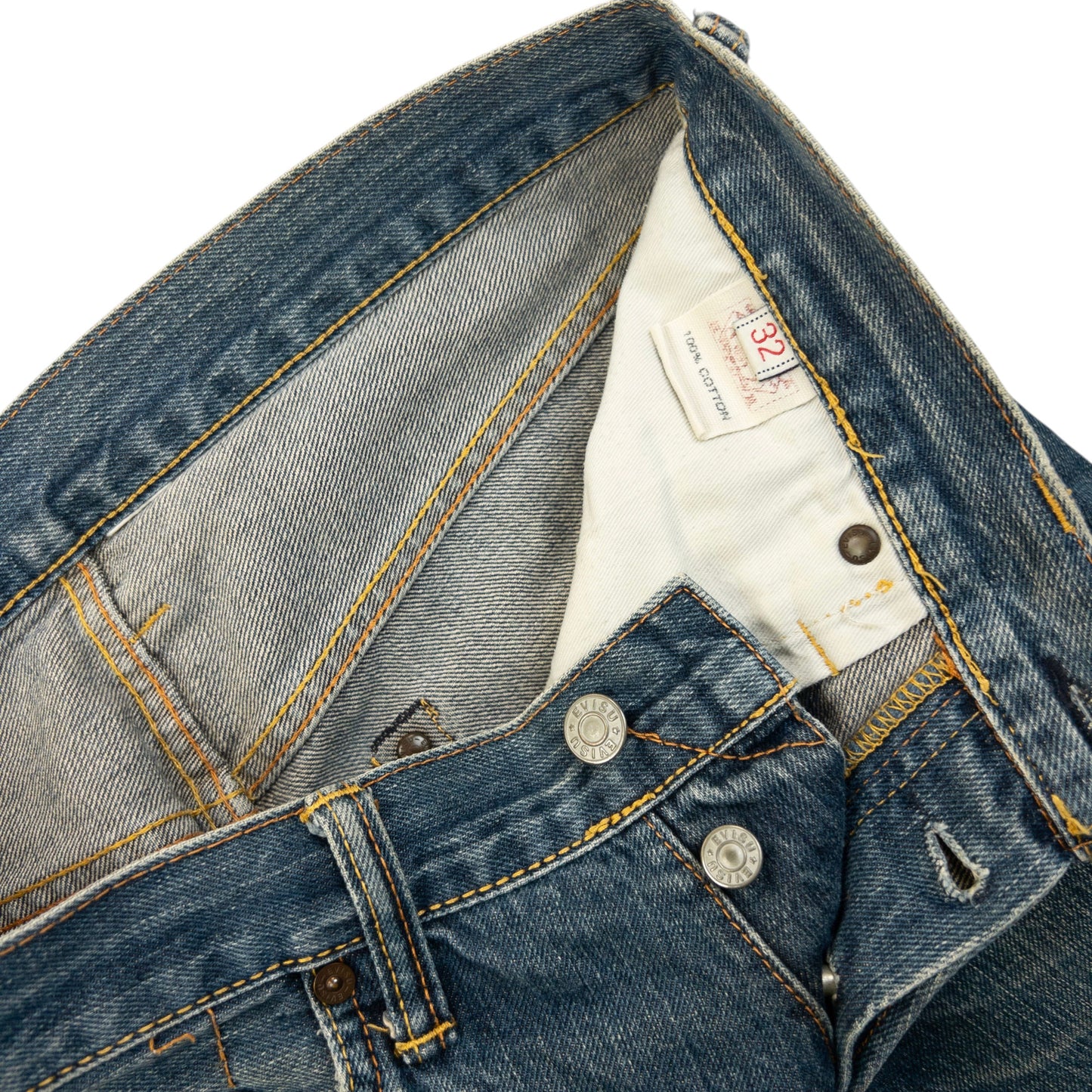Vintage 2000s Evisu Double Dragon Gull Japanese Denim Jeans Size W31
