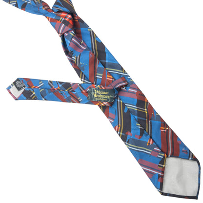 Vintage 2000s Vivienne Westwood Tartan Silk Tie