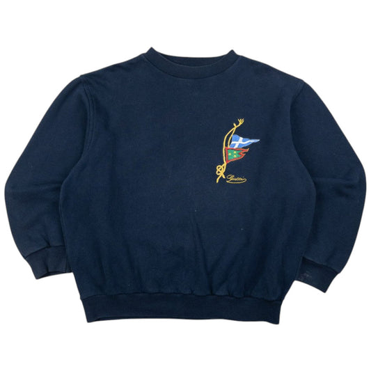 Vintage Gucci Embroidered Flag Sweatshirt Size S