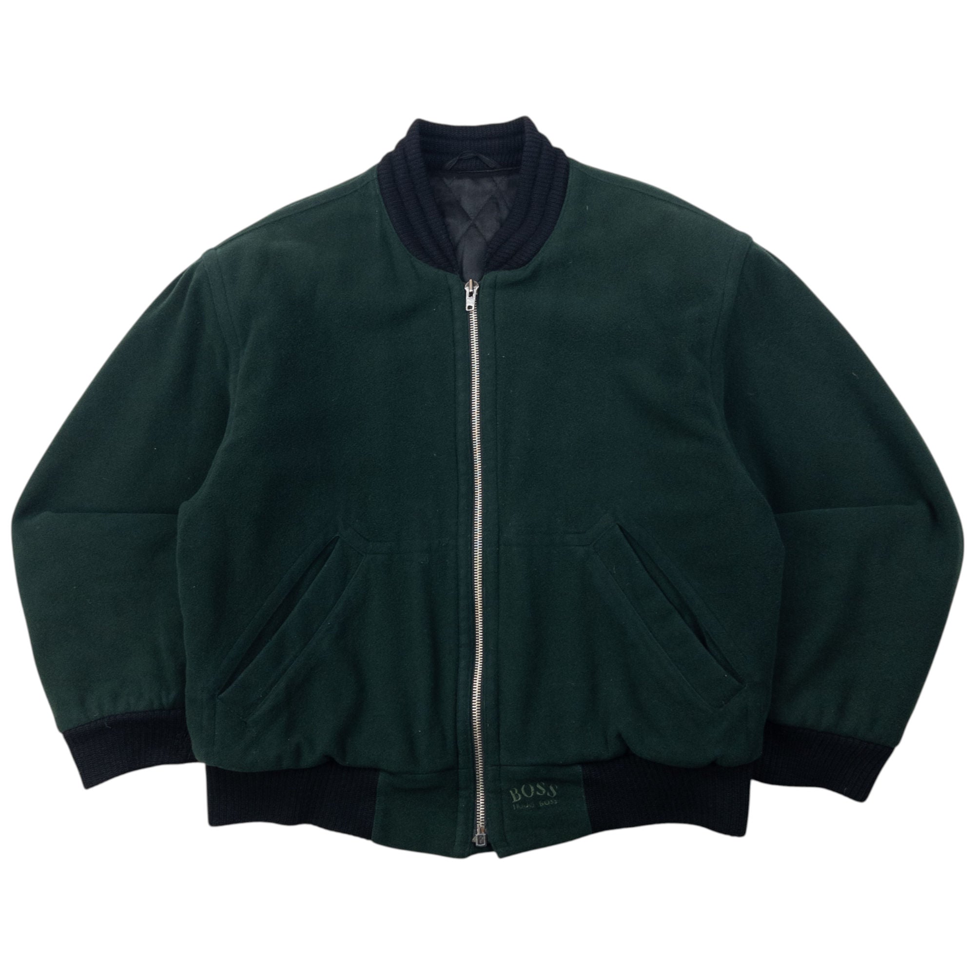 Vintage Hugo Boss Cashmere Bomber Jacket Size M