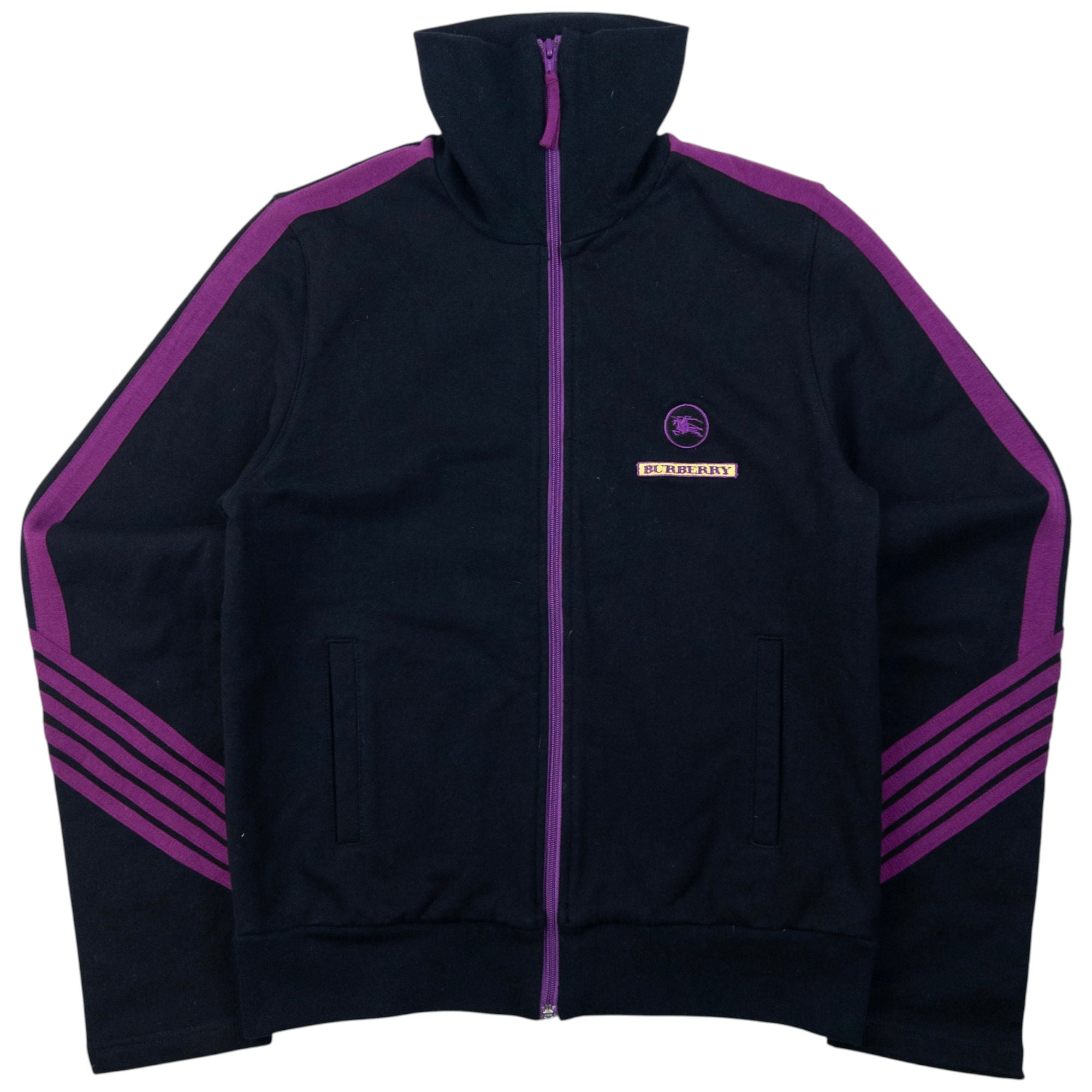 Vintage Burberry Zip Up Sweatshirt Womens Size S