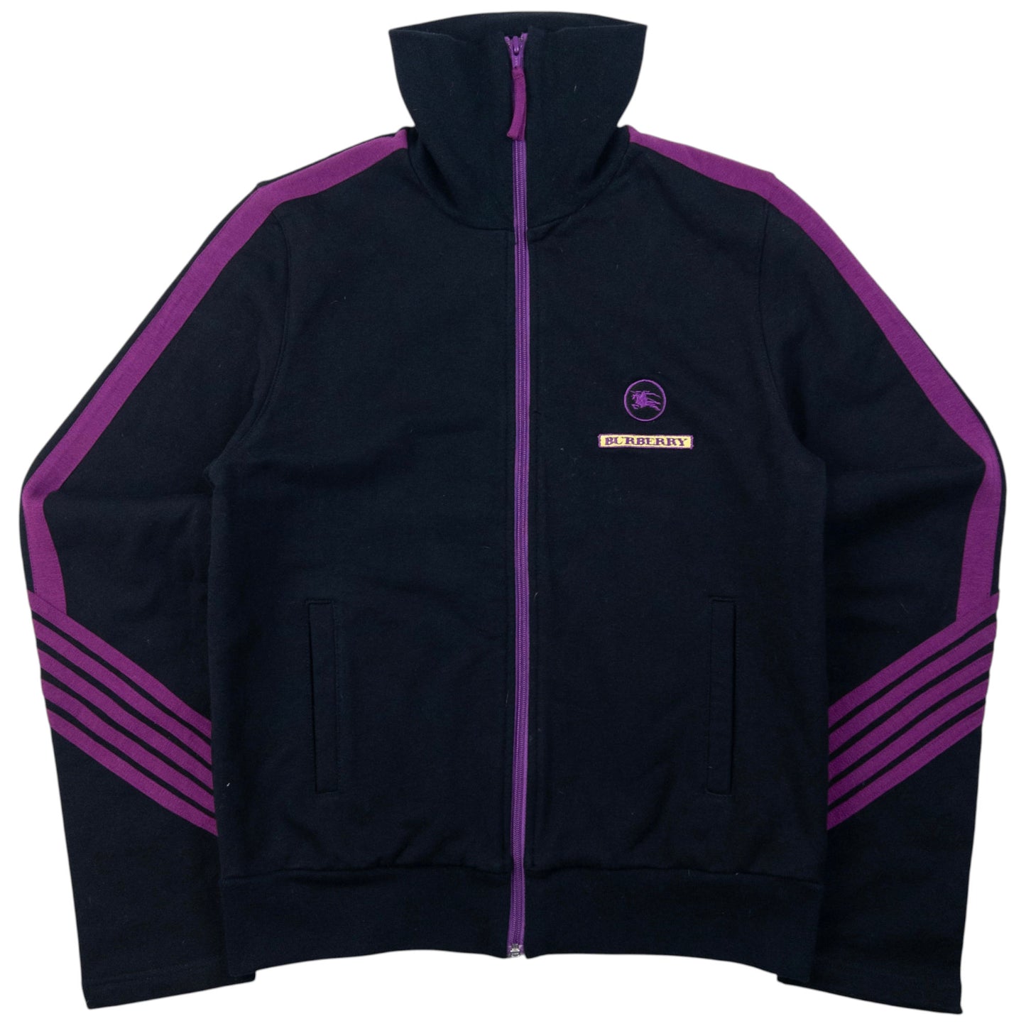 Vintage Burberry Zip Up Sweatshirt Womens Size S