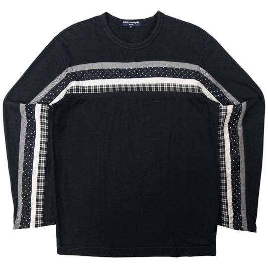 Vintage Comme Des Garçons HOMME Long Sleeve Patchwork T Shirt Size S