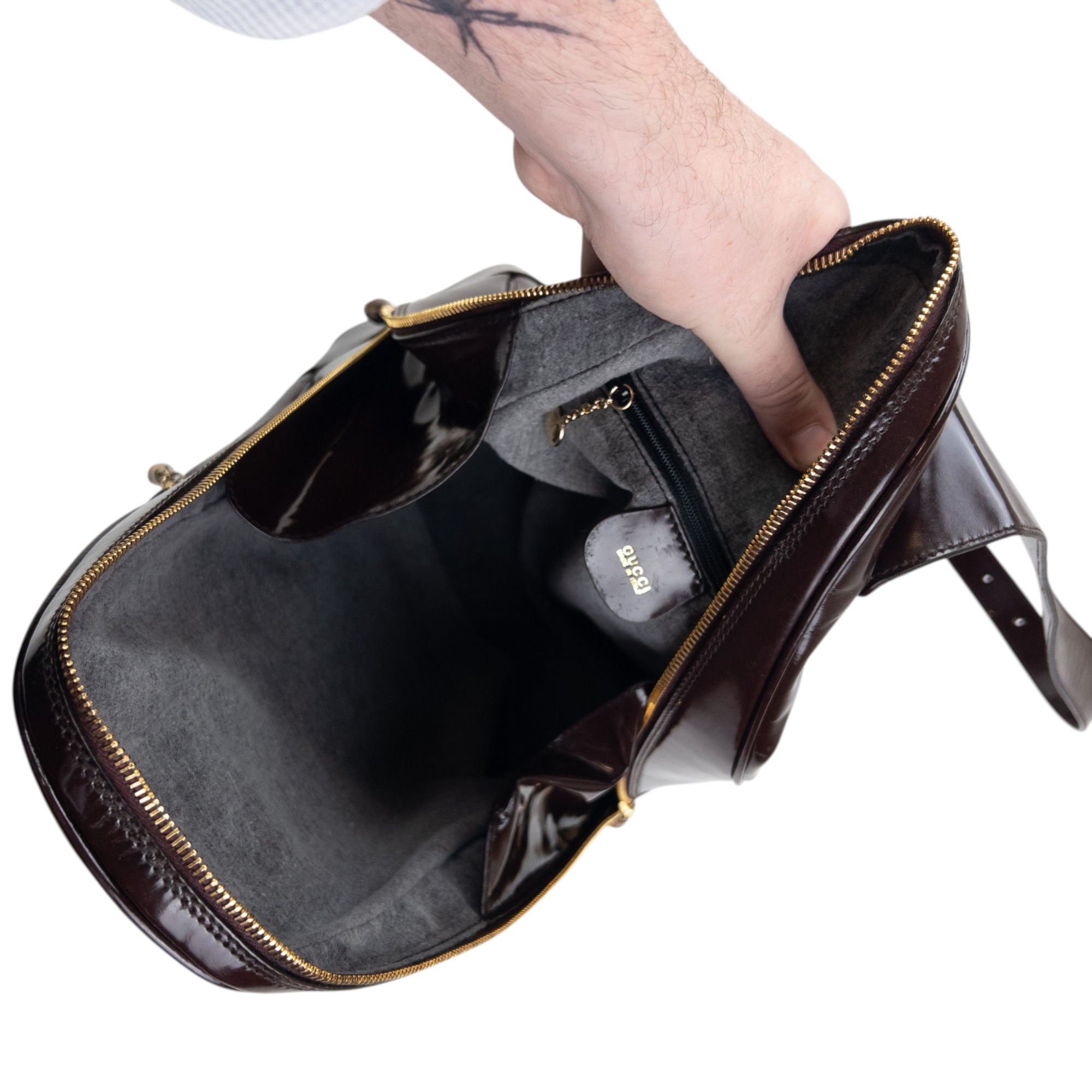 Vintage 90s Gucci Leather Sling Bag