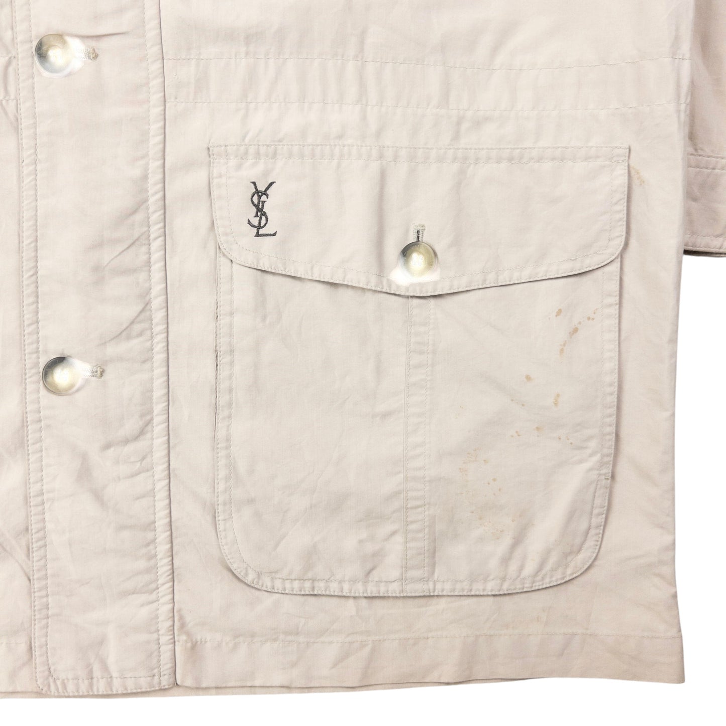 Vintage YSL Yves Saint Laurent Zip Up Jacket Size XL