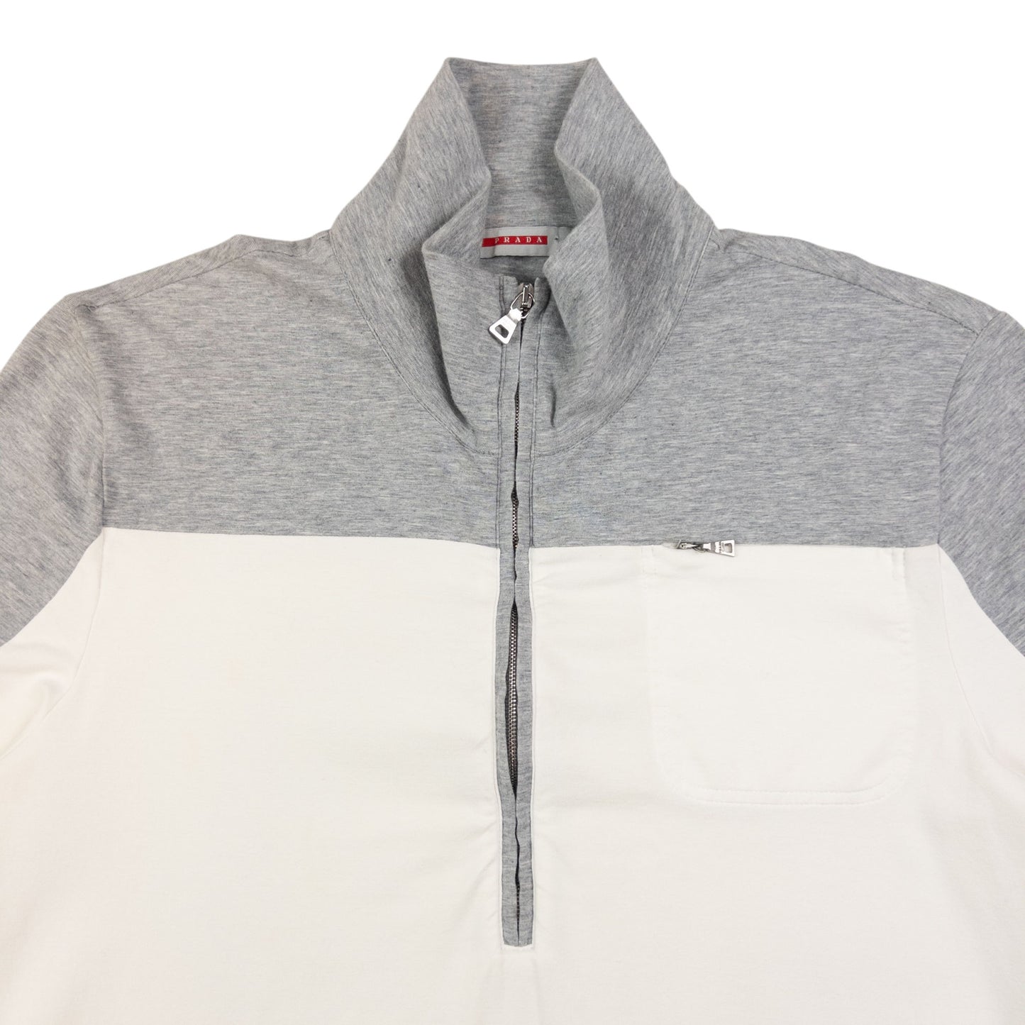 Vintage Prada Sport Q Zip Lightweight Sweatshirt Size M