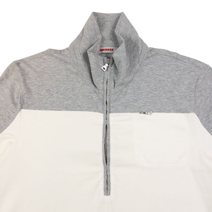 Vintage Prada Sport Q Zip Lightweight Sweatshirt Size M