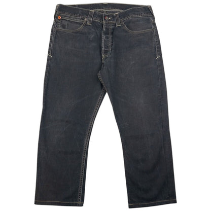 Vintage Puma X Evisu Double Gull Cropped Japanese Denim Jeans Size W36