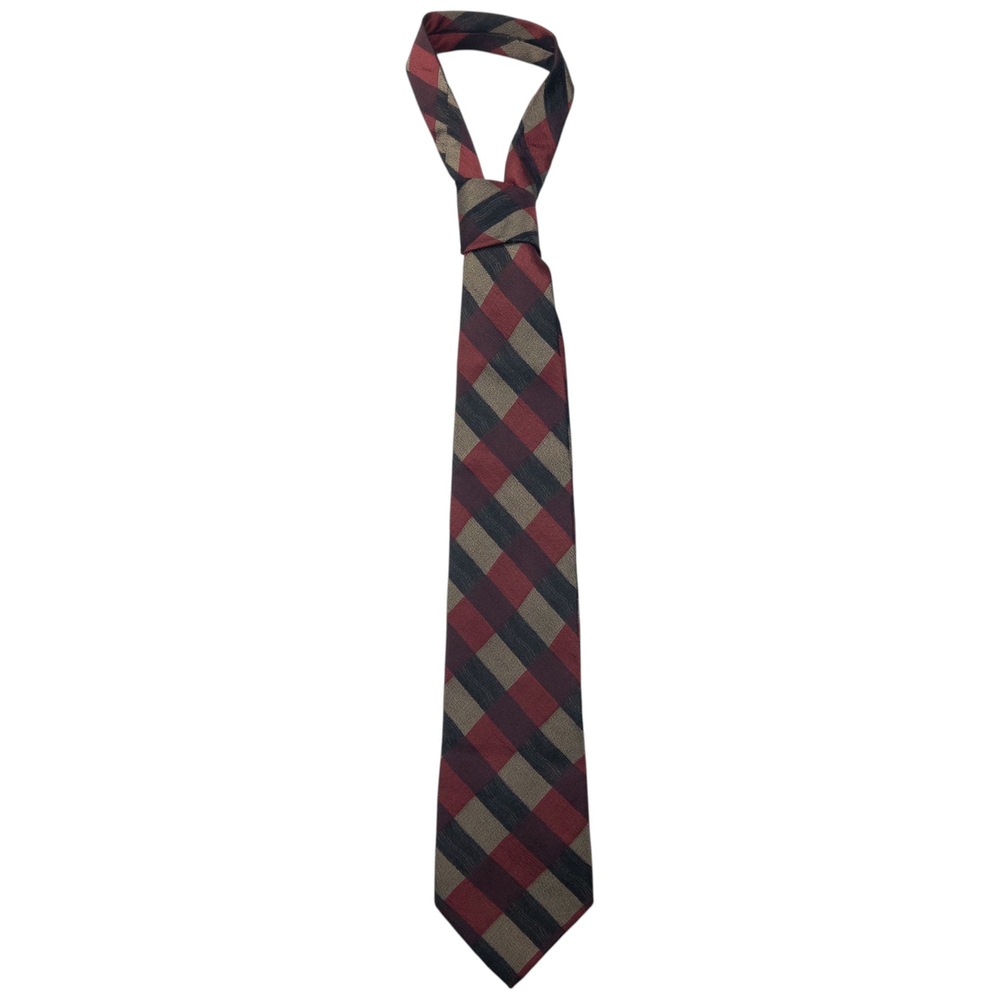 Vintage Issey Miyake Checkered Silk Tie