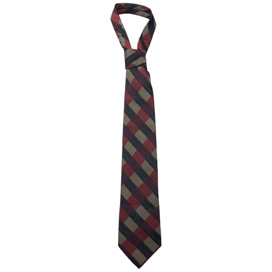 Vintage Issey Miyake Checkered Silk Tie