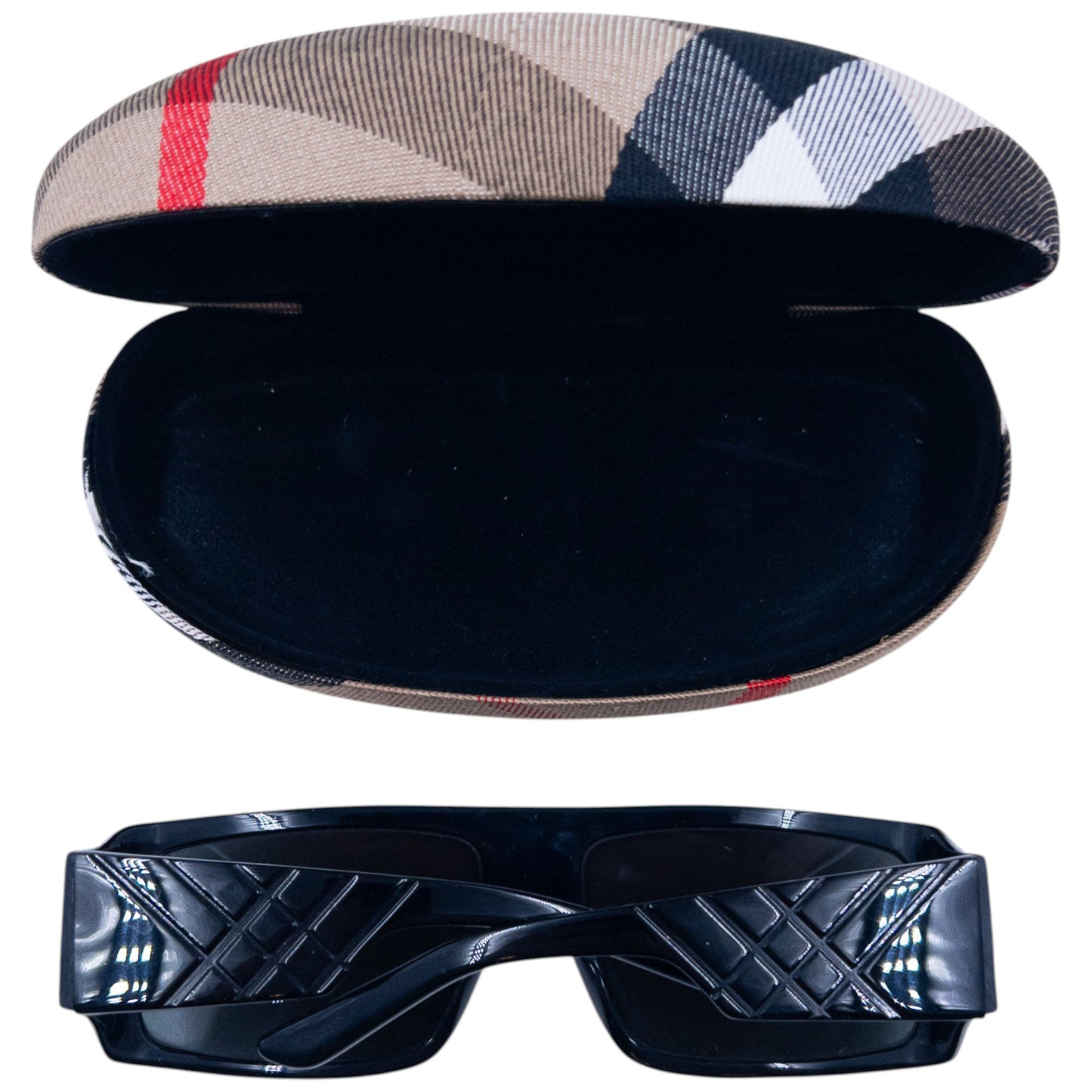 Vintage Burberry Nova Check Embossed Sunglasses