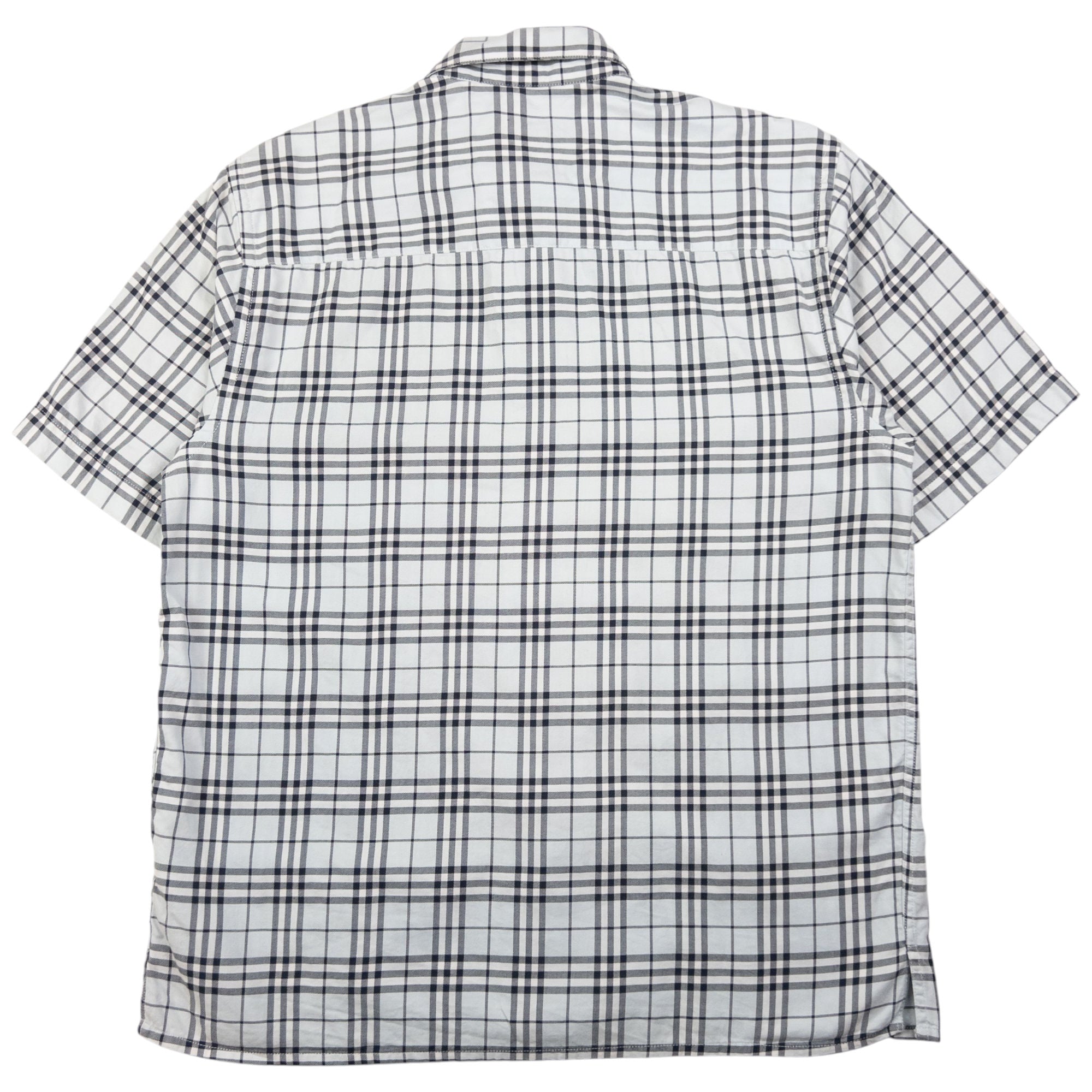 Vintage Burberry Nova Check Short Sleeve Button Up Shirt Size S
