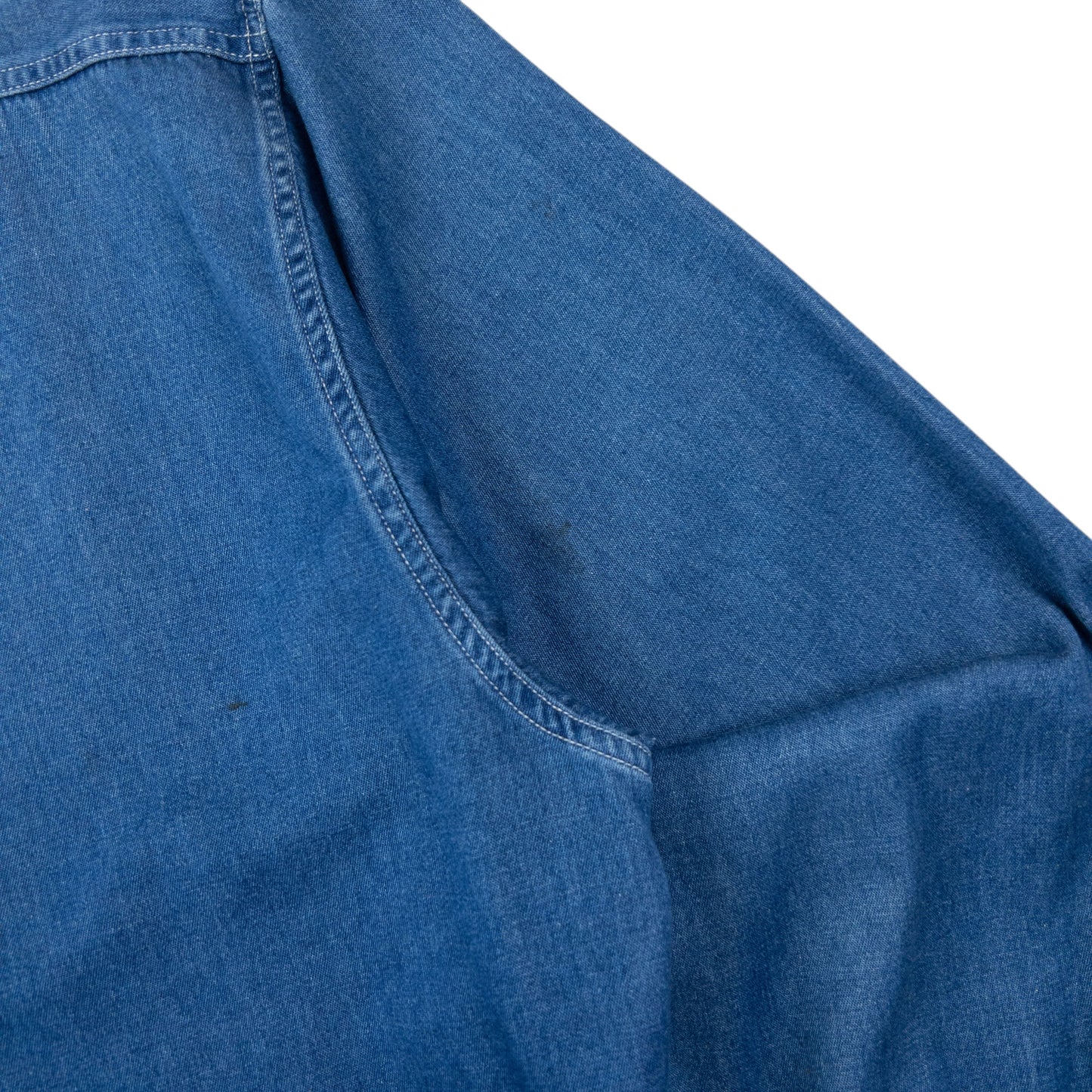 Vintage Armani Jeans Long Sleeve Button Up Denim Shirt Size L