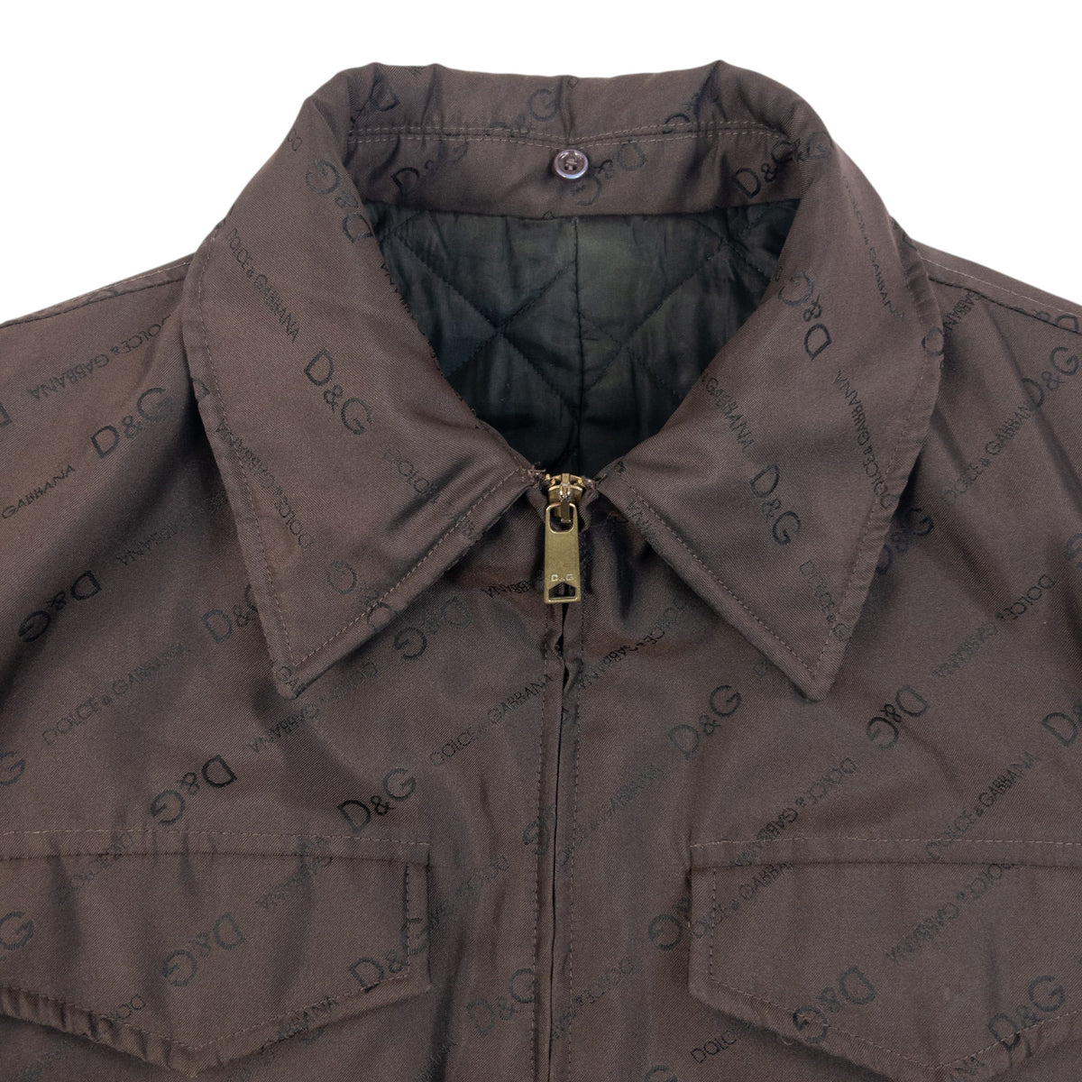 Vintage 2000s Dolce & Gabbana Monogram Padded Jacket Size M
