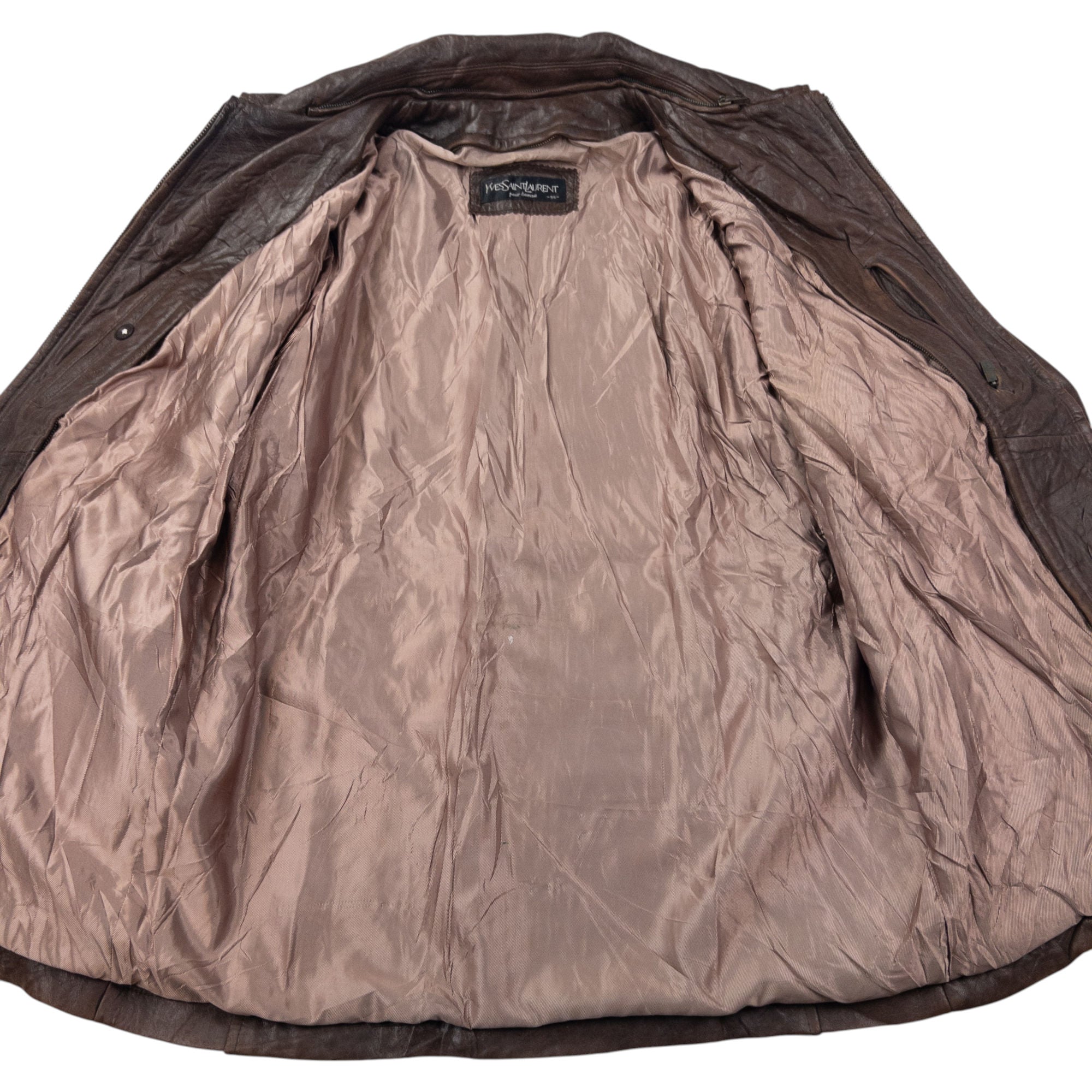 Vintage YSL Yves Saint Laurent Leather Jacket Size M