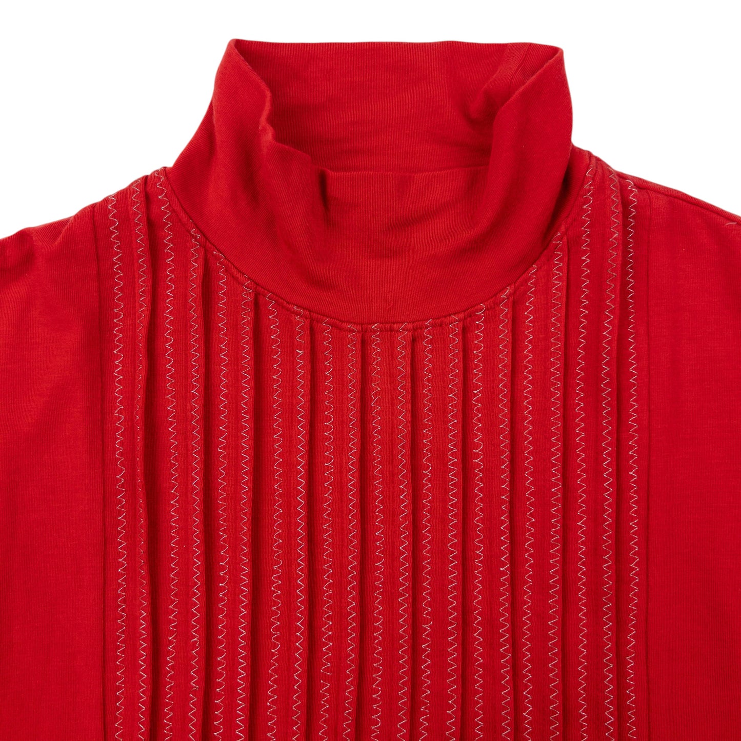 Vintage 2000s Issey Miyake Pleated Long Sleeve Turtleneck T Shirt Womens Size M