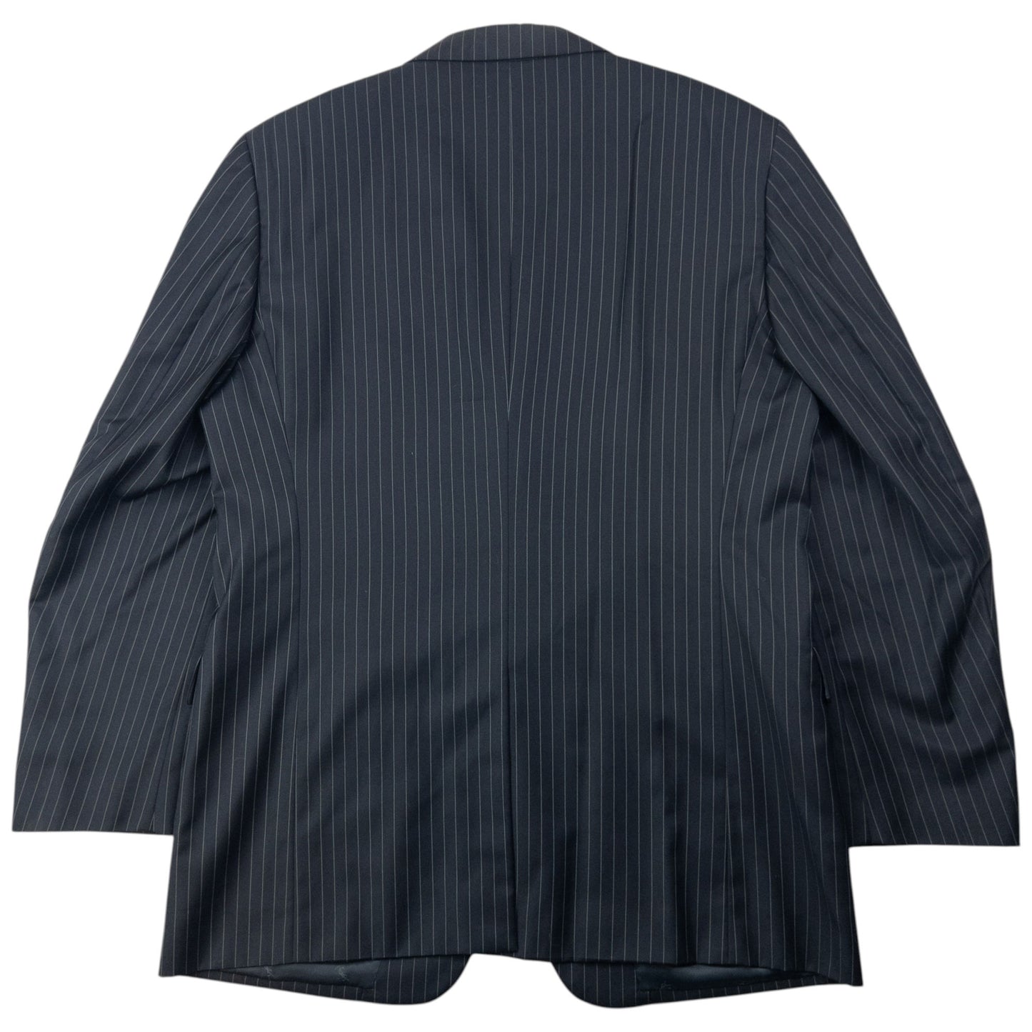 Vintage 90s YSL Yves Saint Laurent Pinstripe Jacket & Trousers Suit Set Size XL