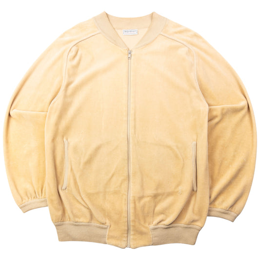 Vintage 80s YSL Yves Saint Laurent Velour Bomber Jacket Size M