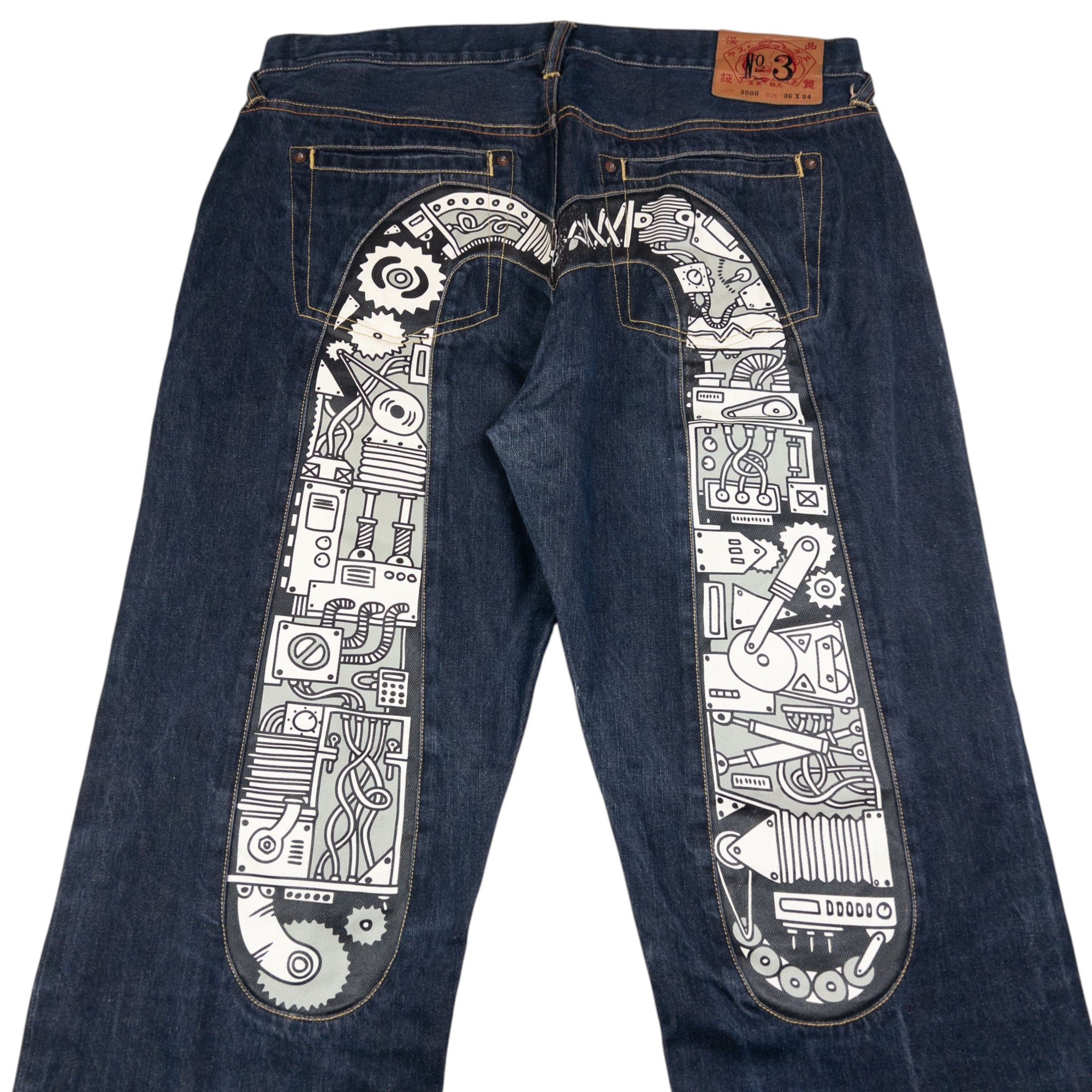 Vintage Evisu Mechanical Daicock Japanese Denim Jeans Size W37