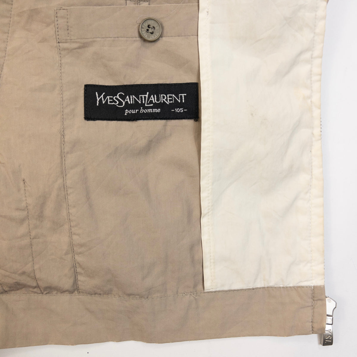 Vintage 90s YSL Yves Saint Laurent Harrington Jacket Size L