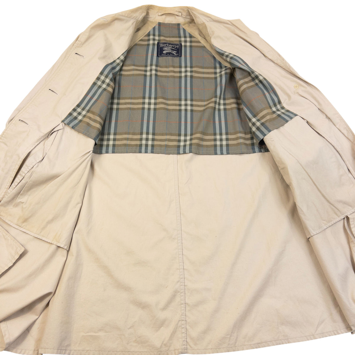 Vintage 80s Burberry Trench Jacket Size XL