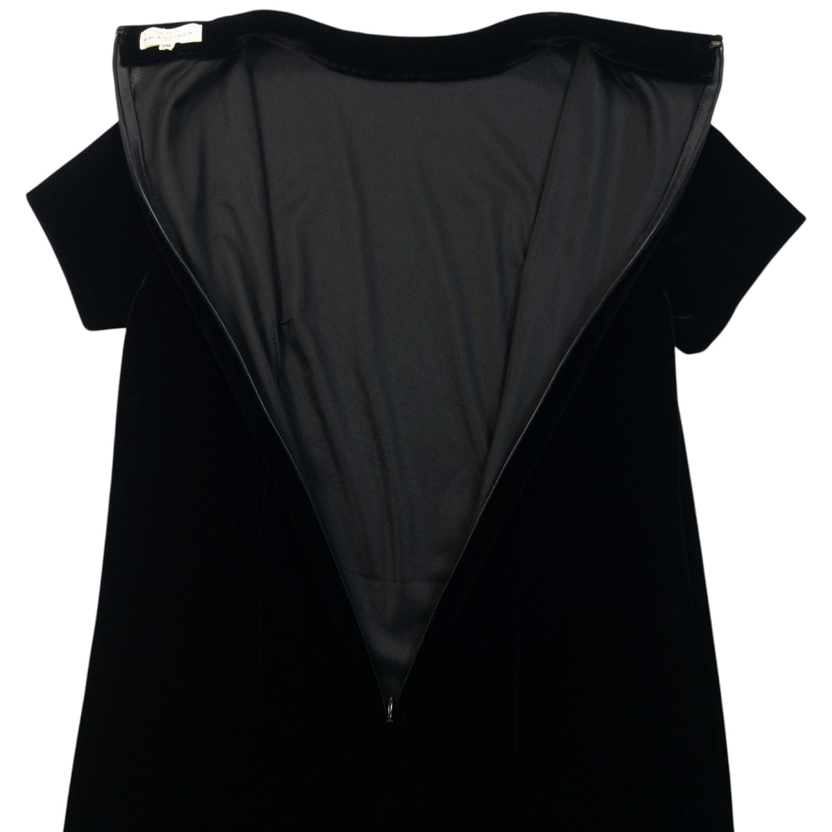 Vintage 90s Balenciaga La Mode Velvet Dress Womens Size S