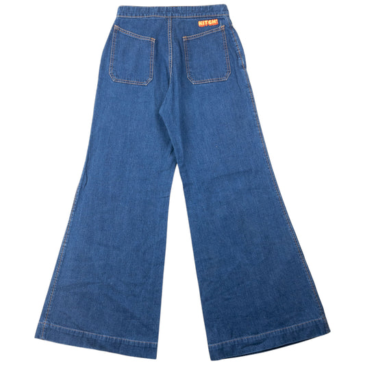 Vintage 90s Hysteric Glamour KITCH! Flared Denim Jeans Womens Size W25