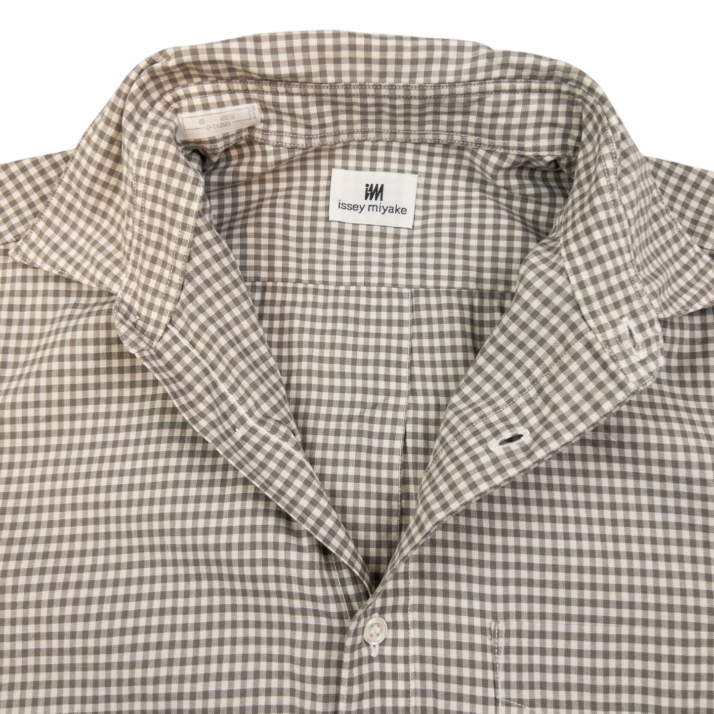 Vintage Issey Miyake Checkered Long Sleeve Button Up Shirt Size M