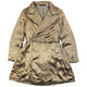 Vintage 2000s Yohji Yamamoto NOIR Belt Waist Satin Trench Jacket Womens Size S