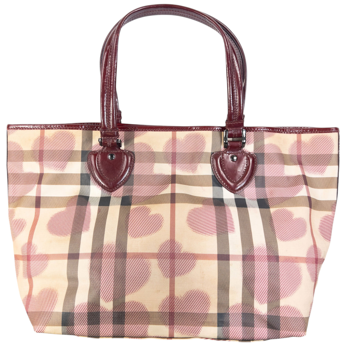 Vintage 2000s Burberry Nova Check Heart Shoulder Bag, photo 2